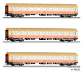 Tillig 70063, 3er Set Personenwagen Y/B 70 'Städteexpress', DR, Ep.IV / H0